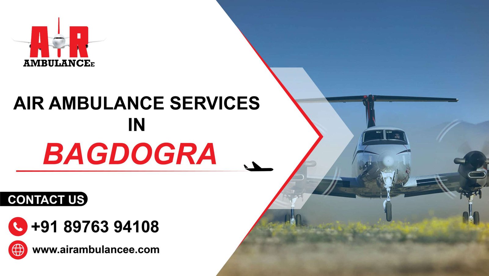 air ambulance services in Bagdogra