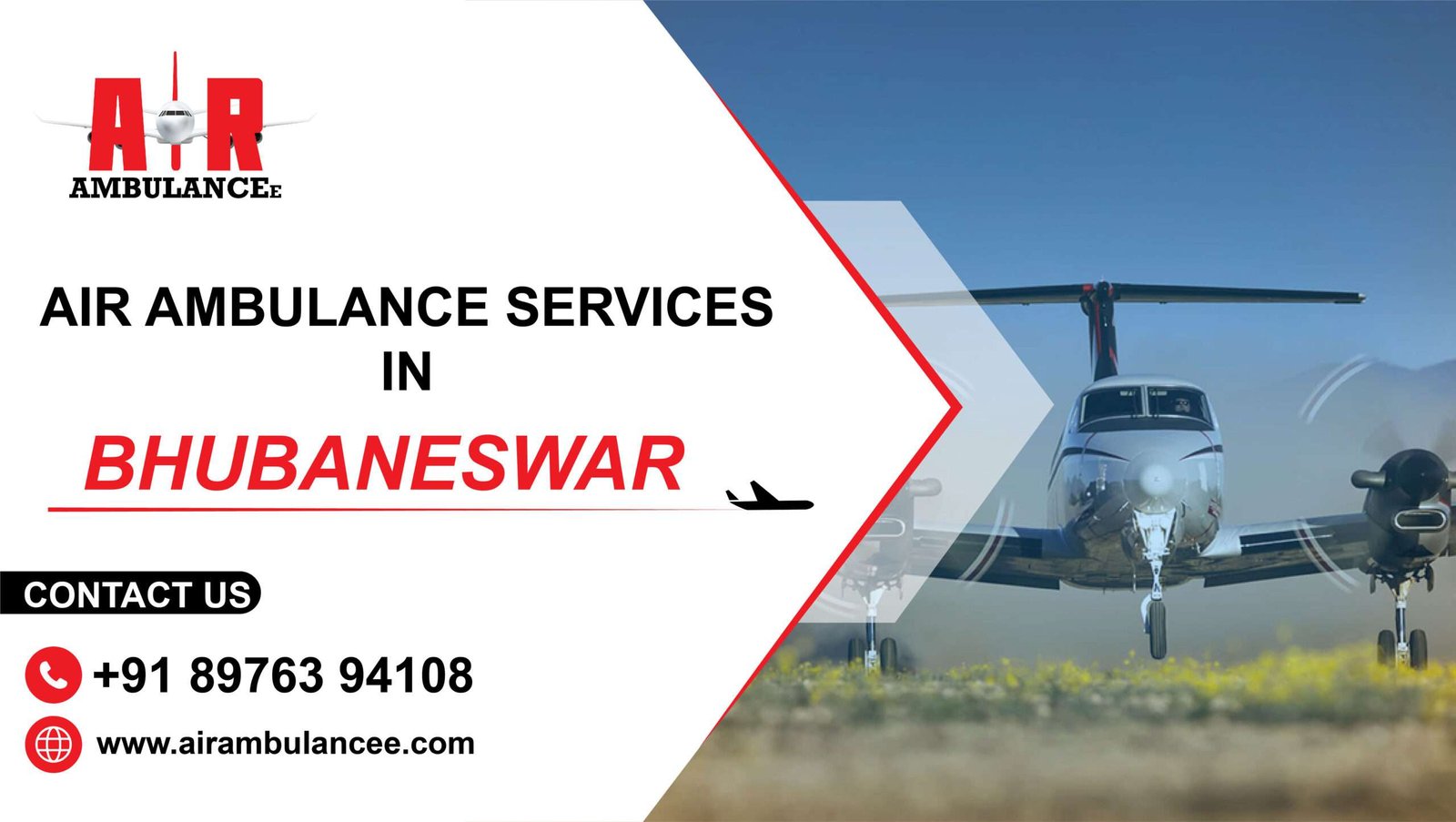 Air Ambulance Services In Bhubaneswar