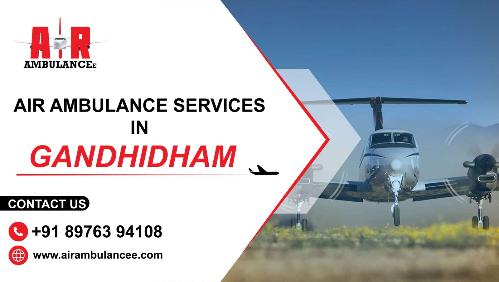 Air Ambulance Services In Gandhidham