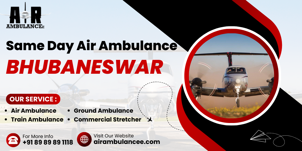 Same Day Air Ambulance Bhubaneswar