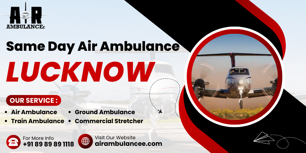Same Day Air Ambulance Lucknow