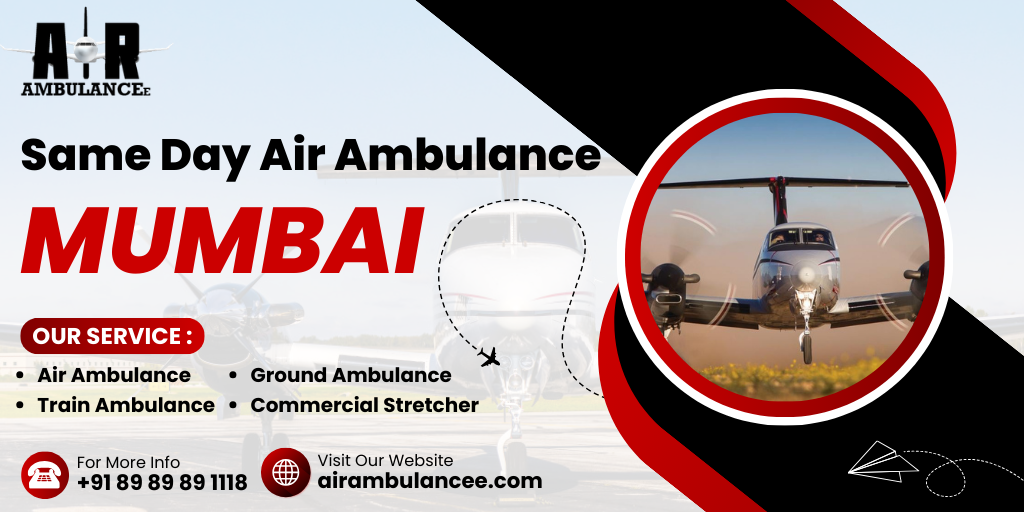 Same Day Air Ambulance mumbai